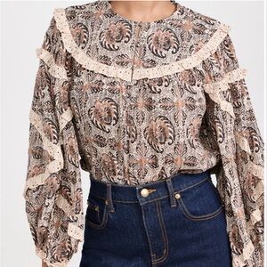 Ulla Johnson Edith Blouse Yarrow - NWT size 4. Retails for $145-$290.
